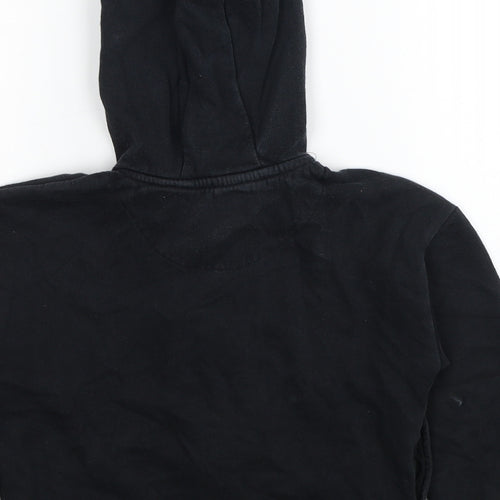 F&F Girls Black Cotton Full Zip Hoodie Size 5-6 Years Zip - NYC