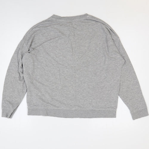 New Look Mens Grey Cotton Pullover Sweatshirt Size S