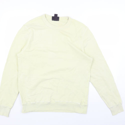 H&M Mens Green Cotton Pullover Sweatshirt Size M