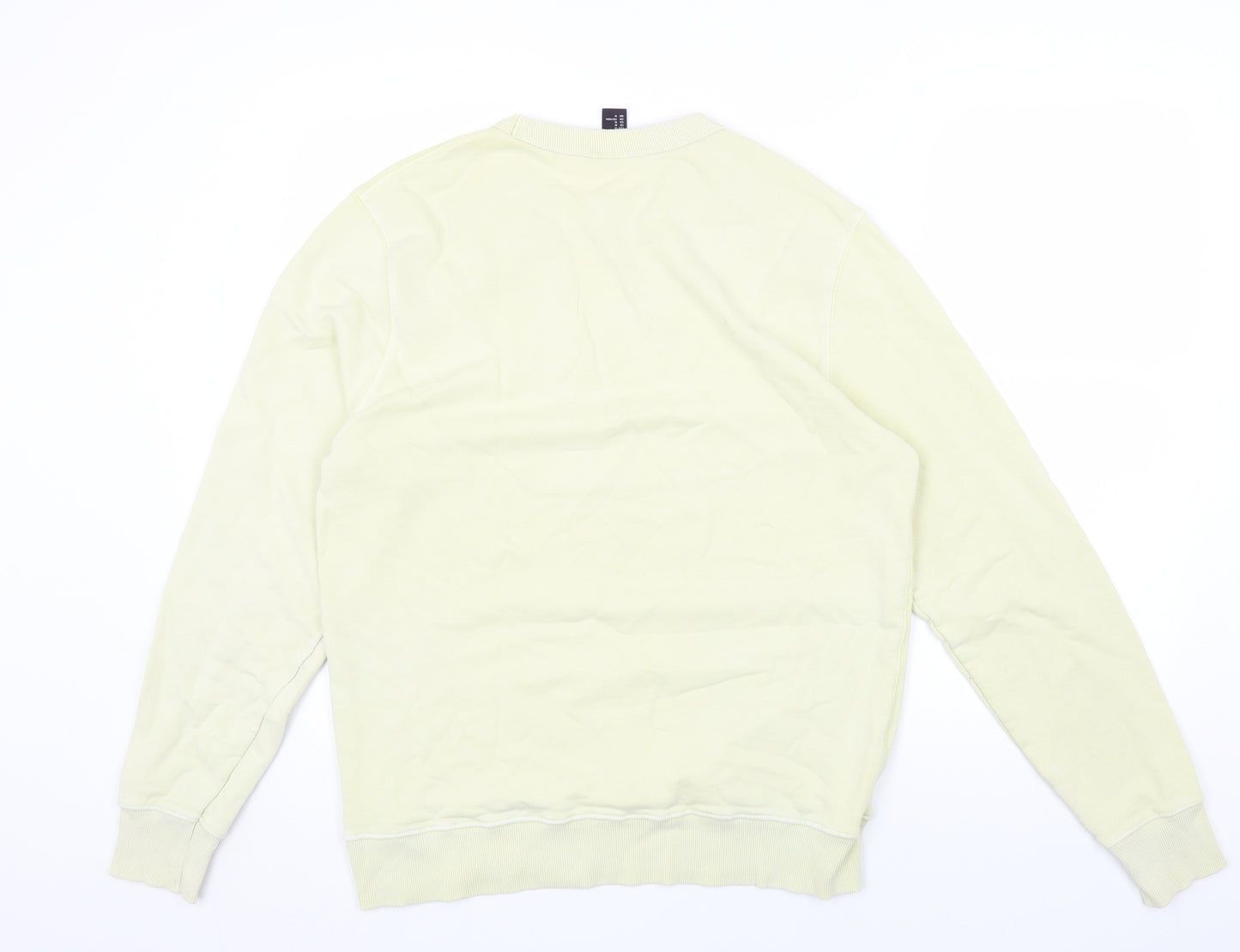 H&M Mens Green Cotton Pullover Sweatshirt Size M