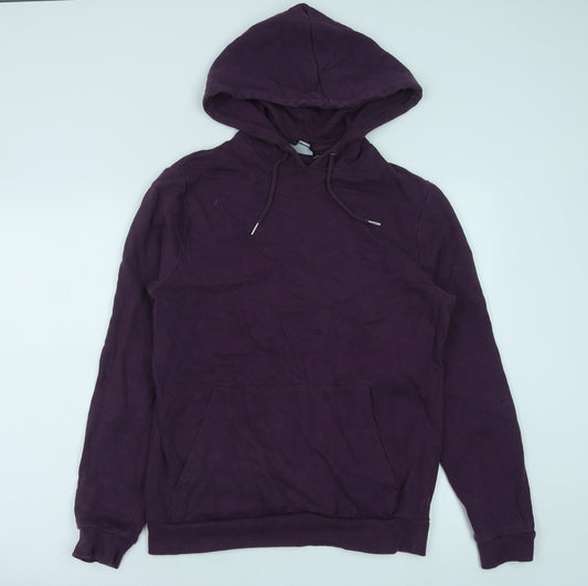 ASOS Mens Purple Polyester Pullover Hoodie Size S