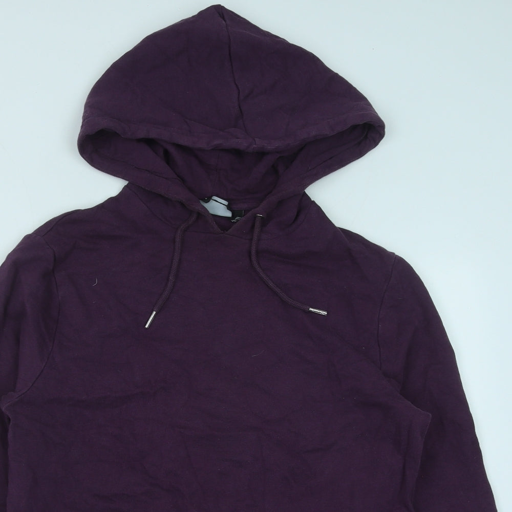 ASOS Mens Purple Polyester Pullover Hoodie Size S