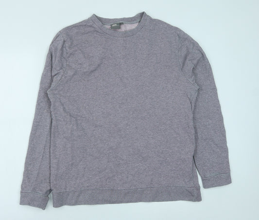 ASOS Mens Grey Cotton Pullover Sweatshirt Size M
