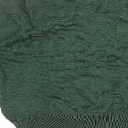 George Boys Green V-Neck Nylon Pullover Jumper Size 5-6 Years Pullover