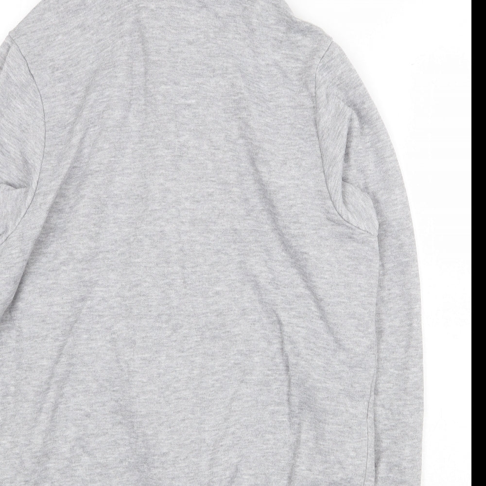 Slazenger Mens Grey Polyester Full Zip Hoodie Size XS