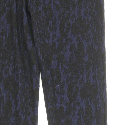 Papaya Womens Black Geometric Polyester Jegging Leggings Size 8