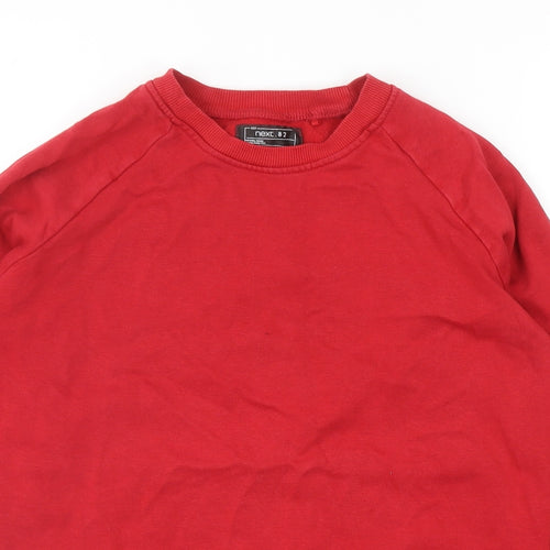 NEXT Boys Red Cotton Pullover Sweatshirt Size 13 Years Pullover