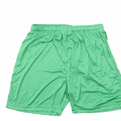 Marqs Mens Green Polyester Athletic Shorts Size XL Regular