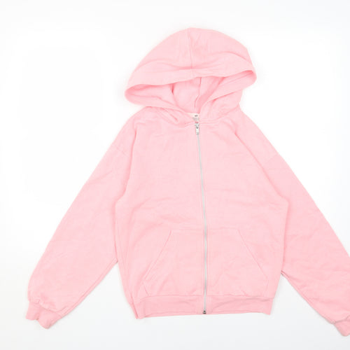 H&M Girls Pink Jacket Size 10 Years Zip