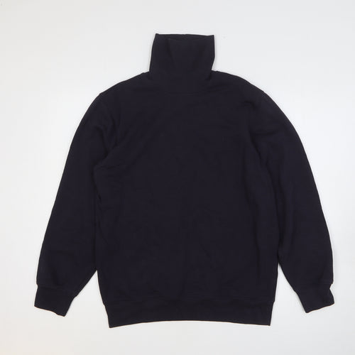 New Look Mens Black Cotton Pullover Sweatshirt Size S