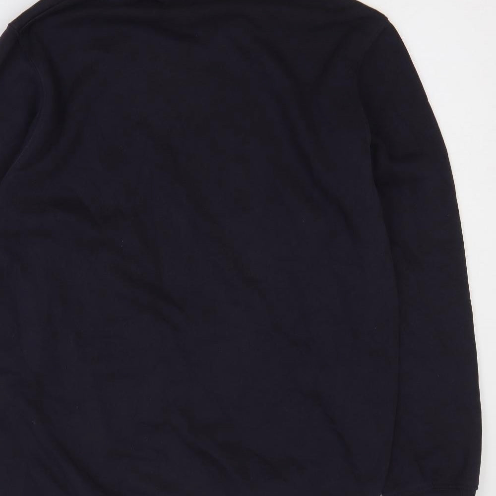 New Look Mens Black Cotton Pullover Sweatshirt Size S