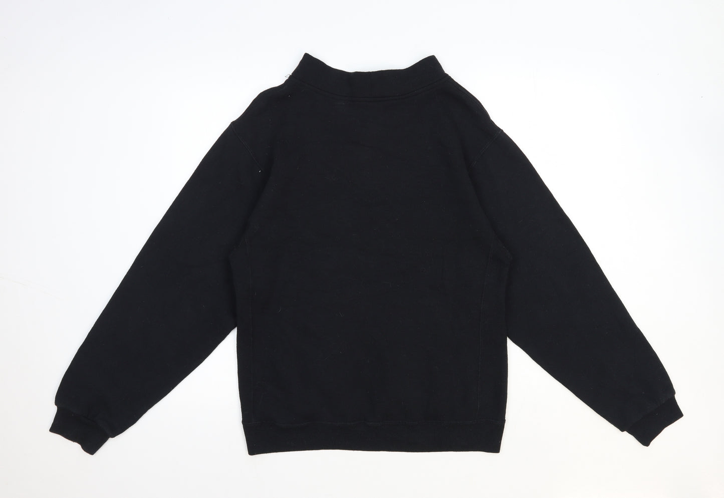 Preworn Mens Black Polyester Pullover Sweatshirt Size XS