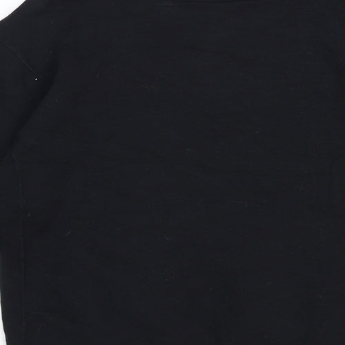 Preworn Mens Black Polyester Pullover Sweatshirt Size XS