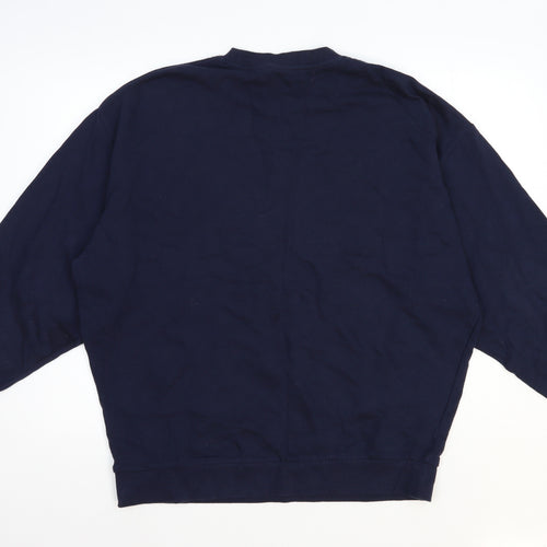 ASOS Mens Blue Cotton Pullover Sweatshirt Size M