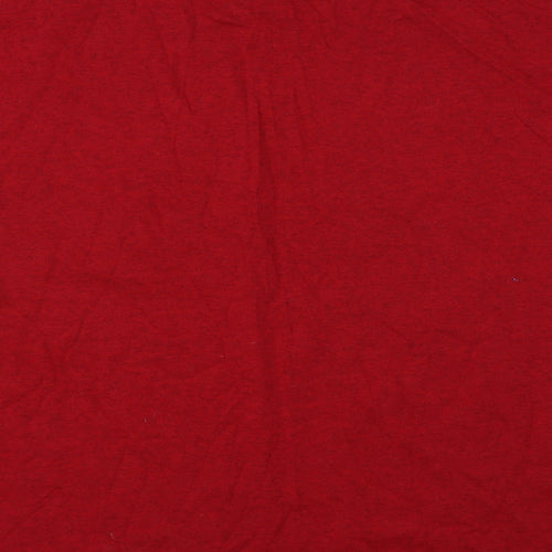 Gildan Mens Red Cotton T-Shirt Size 2XL Round Neck