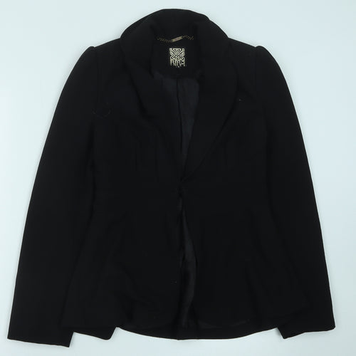 BiBA Womens Black Polyester Jacket Suit Jacket Size 8