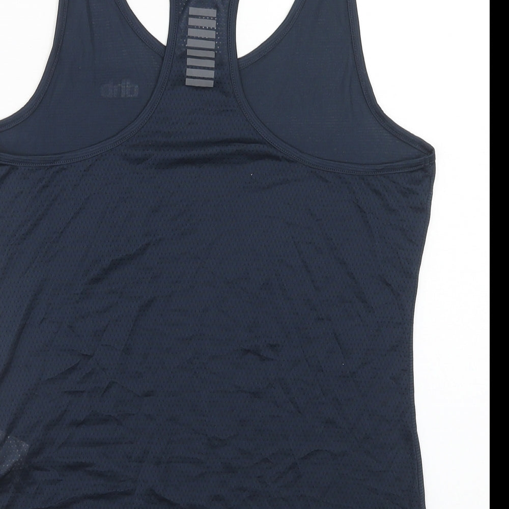 DHB Womens Blue Polyester Basic Tank Size 10 Scoop Neck Pullover - Racerback