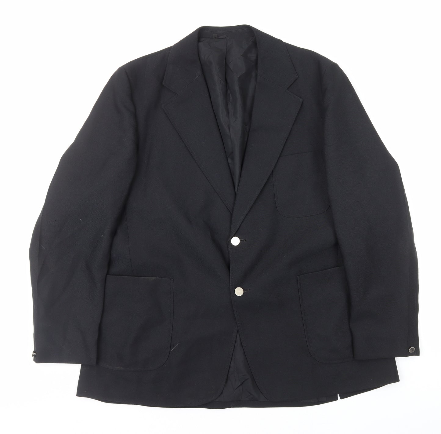 Foster Mens Black Polyester Jacket Blazer Size M