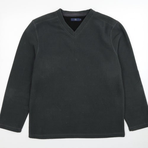 TU Mens Grey Polyester Pullover Sweatshirt Size M