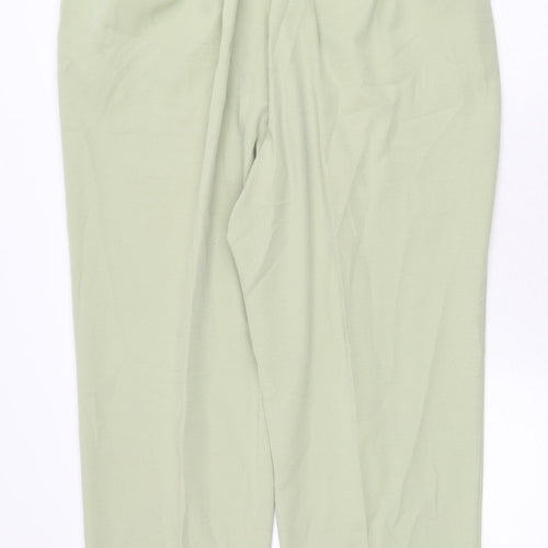 Alfred Dunner Womens Green Polyester Trousers Size 36 in Regular