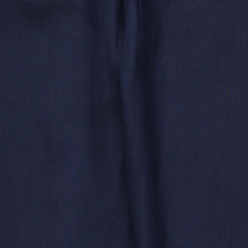 BC Clothing Womens Blue Cotton Trousers Size 8 Regular Zip