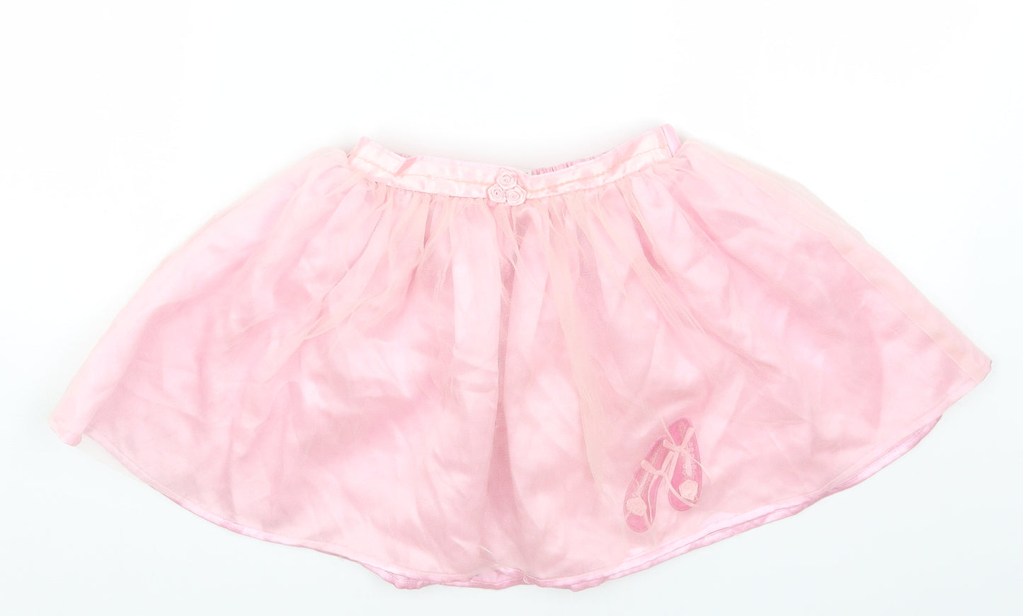 George Girls Pink Polyester Tutu Skirt Size 8-9 Years Regular Pull On - Ballet