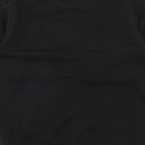 Stanley Stella Mens Black Cotton Pullover Sweatshirt Size M