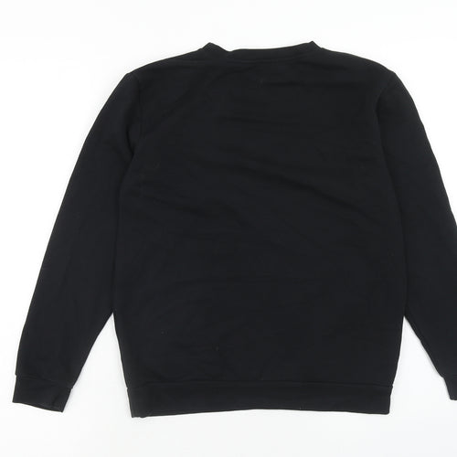 George Boys Black Cotton Pullover Sweatshirt Size 11-12 Years Pullover