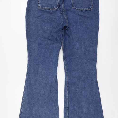 Joe Browns Womens Blue Cotton Bootcut Jeans Size 10 L30 in Regular Button