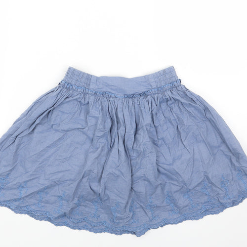 Dunes Girls Blue Cotton A-Line Skirt Size 9 Years Regular Pull On