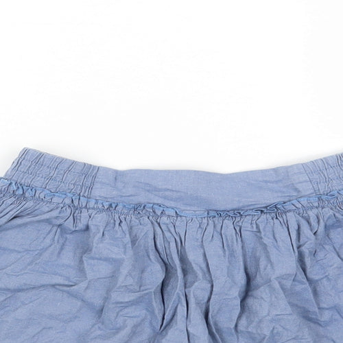 Dunes Girls Blue Cotton A-Line Skirt Size 9 Years Regular Pull On