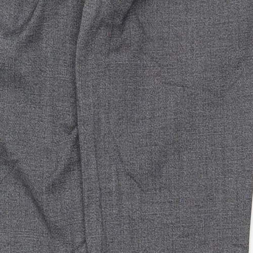 Primark Mens Grey Polyester Dress Pants Trousers Size 34 in Regular Zip