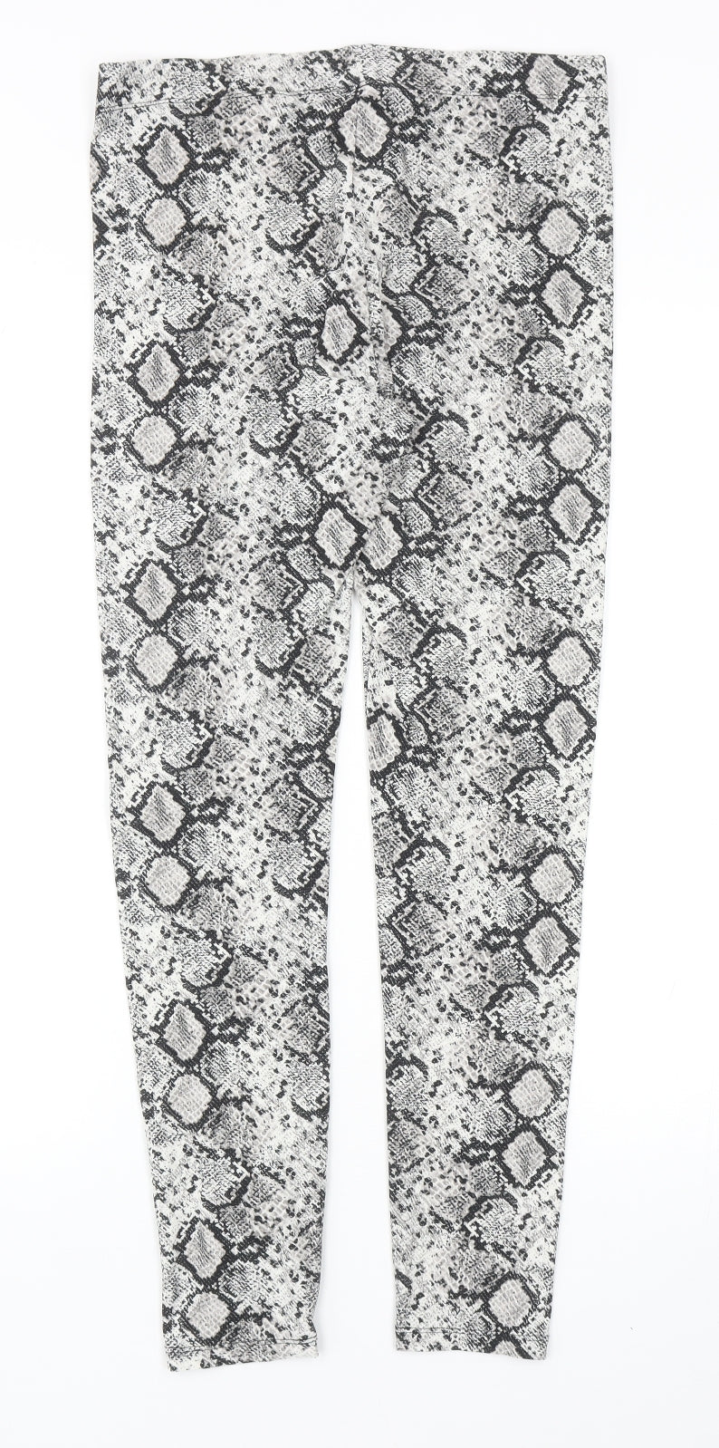 Papaya Womens Grey Geometric Polyester Jogger Leggings Size 10