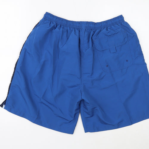 Blue Fin Mens Blue Polyester Sweat Shorts Size XL Regular Drawstring
