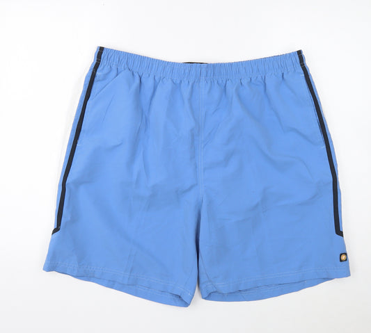 Sphere Pad Mens Blue Polyester Sweat Shorts Size 2XL Regular Drawstring