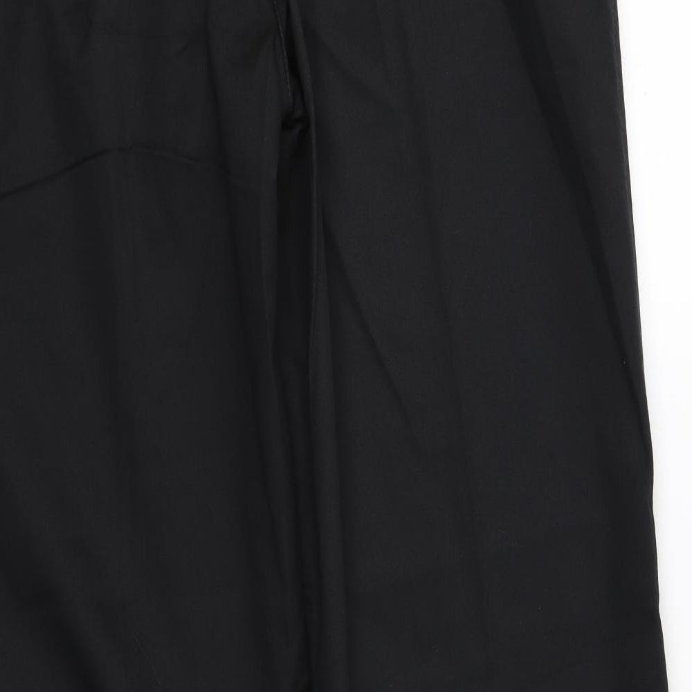Henbury Mens Black Polyester Dress Pants Trousers Size 34 in Regular Zip