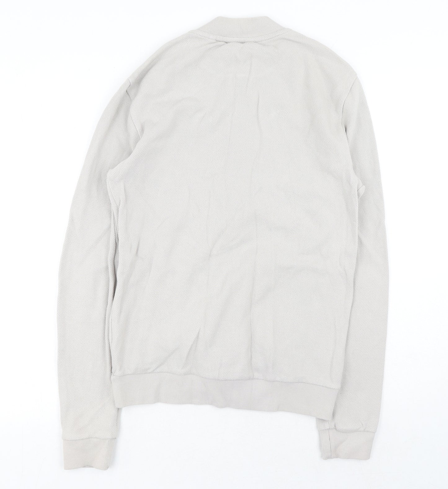 NEXT Mens Grey Cotton Full Zip Sweatshirt Size S
