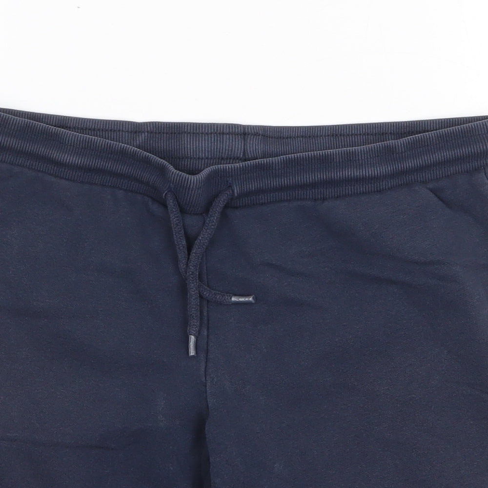 JACK & JONES Mens Blue Cotton Sweat Shorts Size 30 in Regular Drawstring