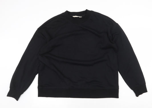 Primark Mens Black Polyester Pullover Sweatshirt Size M