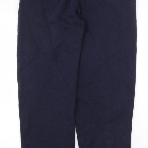 Easy Mens Blue Cotton Sweatpants Trousers Size L Regular Drawstring