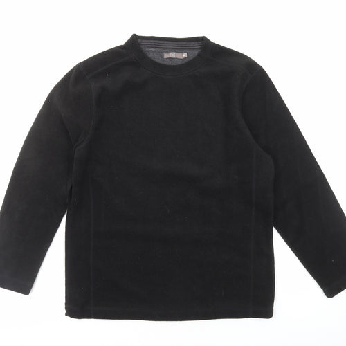 TU Mens Black Polyester Pullover Sweatshirt Size M