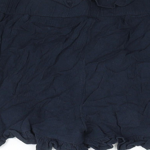 TU Girls Blue Viscose Culotte Shorts Size 8 Years Regular