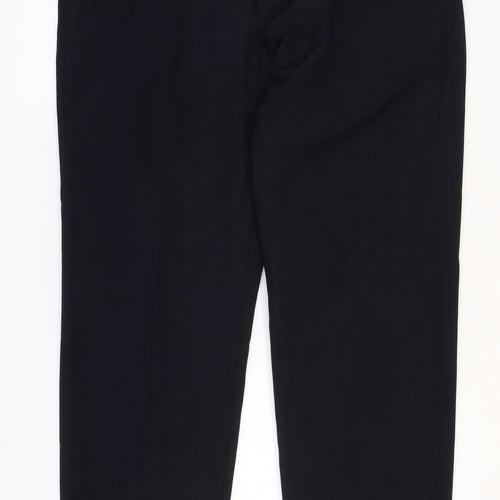 Marks and Spencer Mens Black Polyester Dress Pants Trousers Size 36 in Regular Zip