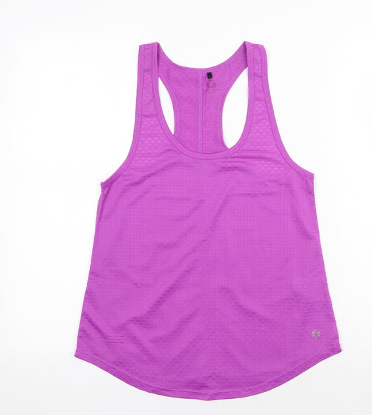 New Look Womens Purple Polyester Basic Tank Size S Scoop Neck Pullover - Racerback