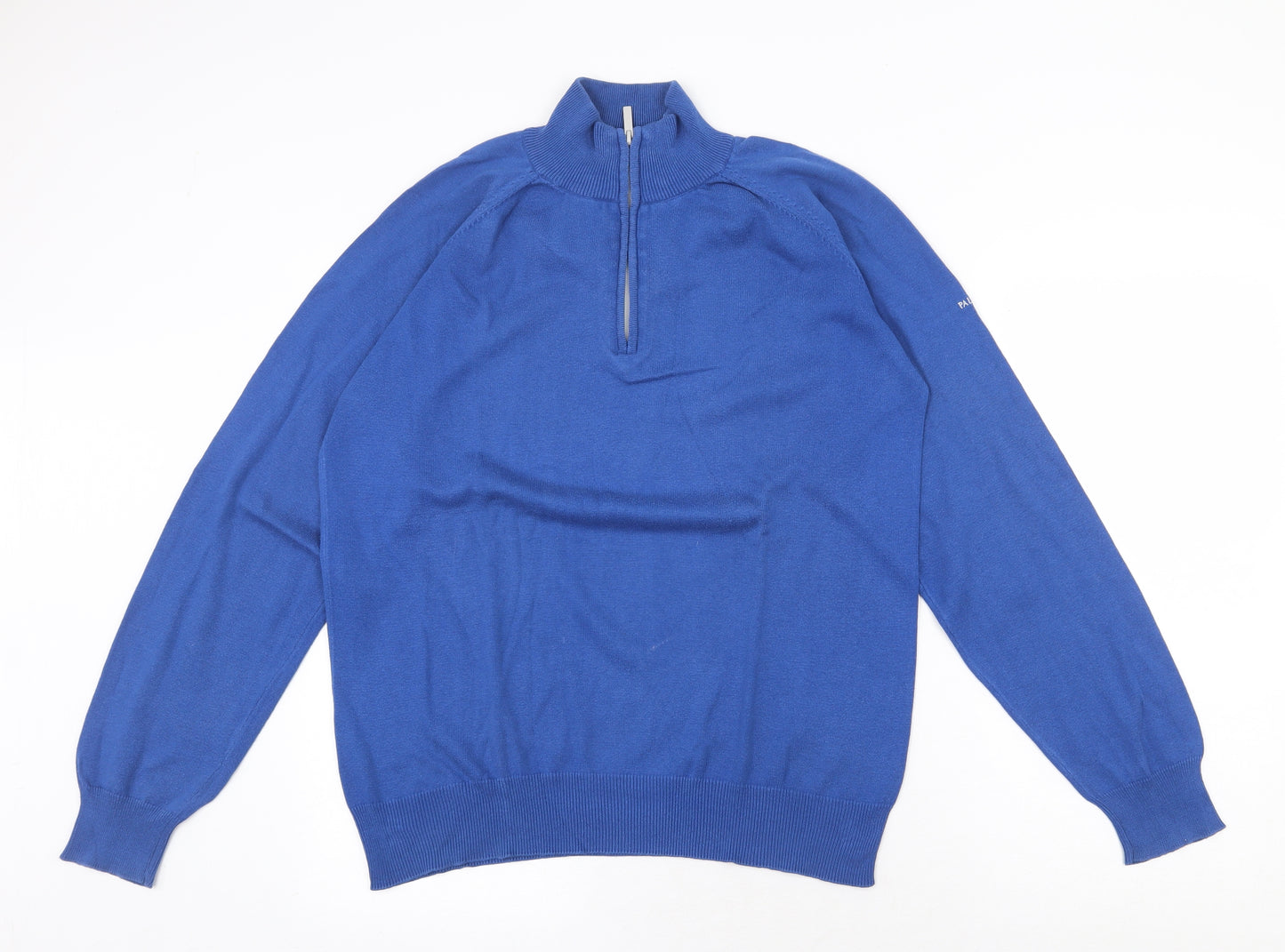Palm Grove Mens Blue Cotton Pullover Sweatshirt Size M