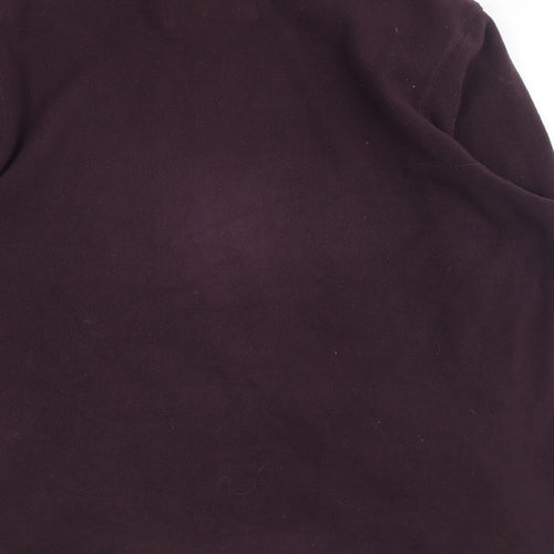 Marks and Spencer Mens Purple Polyester Full Zip Sweatshirt Size L