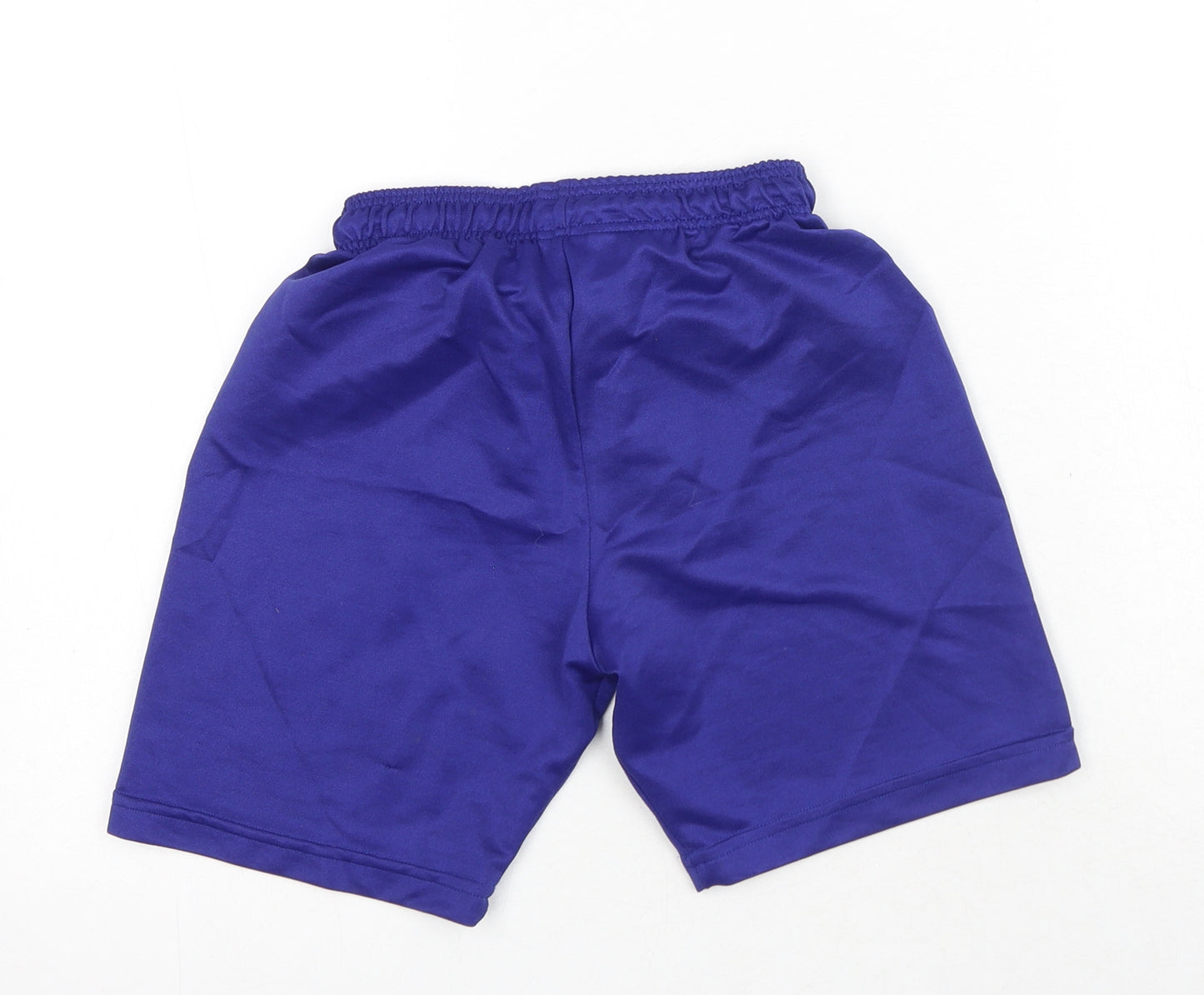 Tesco Boys Blue Polyester Sweat Shorts Size 7-8 Years Regular Drawstring - Daffy Duck This Means War