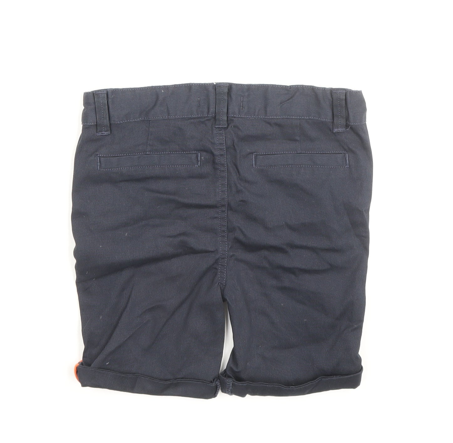 Primark# Boys Blue Cotton Bermuda Shorts Size 3-4 Years Regular Buckle