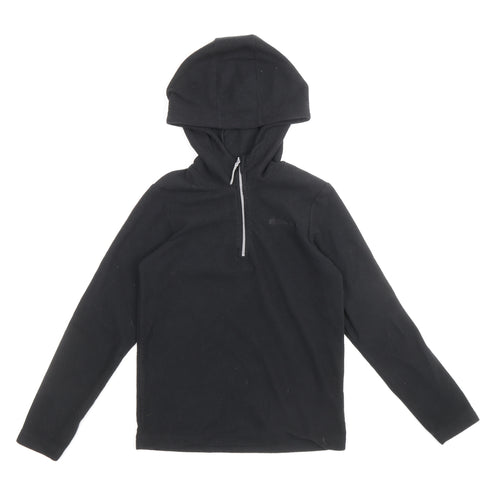 Mountain Warehouse Boys Black Polyester Pullover Hoodie Size 9-10 Years Zip