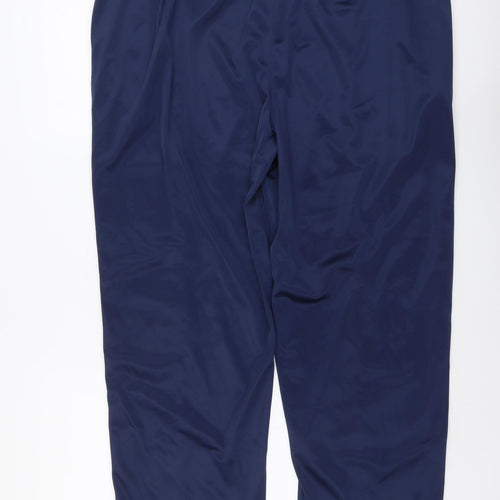 Pegasus Mens Blue Polyester Sweatpants Trousers Size XL L28 in Regular Drawstring